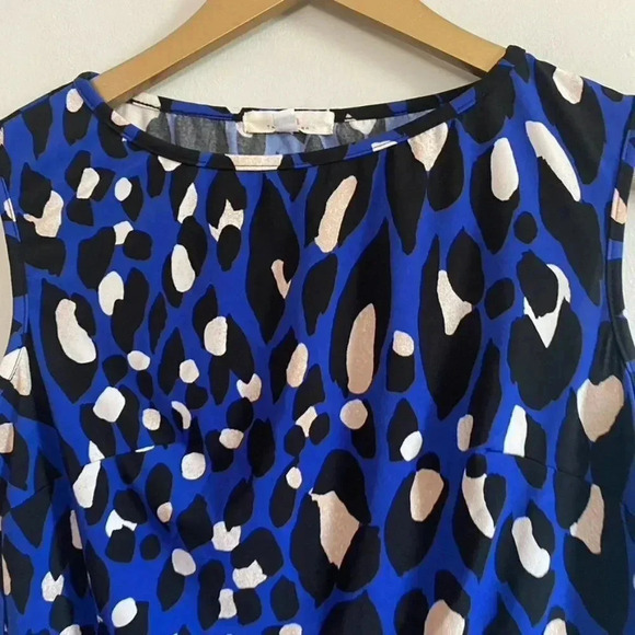 Trina Turk Blue Leopard Print Dress - Picture 6 of 13